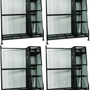 Suncast Estante de almacenamiento de metal resistente para equipos de golf (4 unidades) Suncast Estante de almacenamiento de metal resistente para equipos de golf (4 unidades)