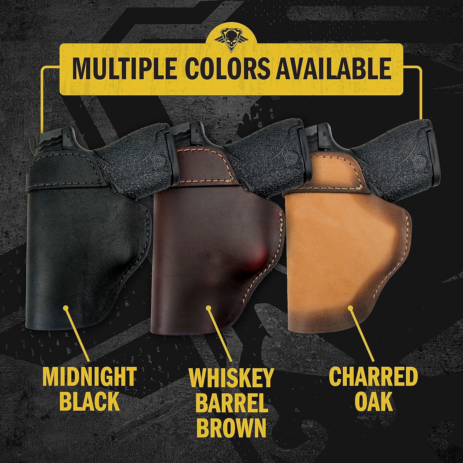 Relentless Tactical IWB The Defender – Funda de cuero para pistolas S&W M&P Shield, GLOCK 17 19 22 23 32 33, Springfield XD & XDS, y pistolas de