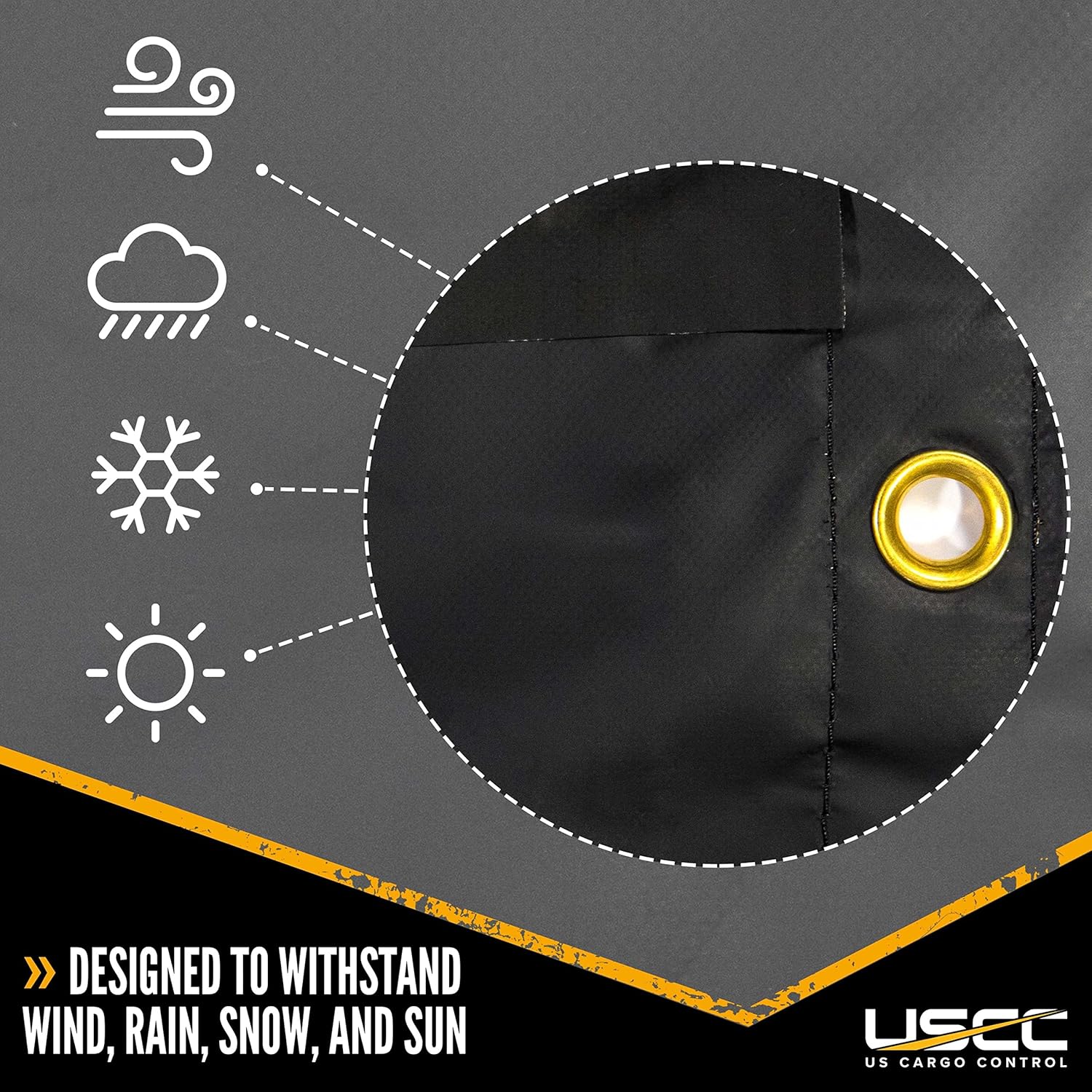 US Cargo Control Lona de acero ligera  Lona de cama plana de 20 pies x 16 pies  14 onzas de material impermeable de poliéster recubierto de PVC