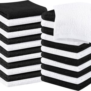 Utopia Towels Juego de 24 paños de algodón  100% algodón hilado en anillo, paños de franela de alta calidad, altamente absorbentes y suaves al tacto Utopia Towels Juego de 24 paños de algodón  100% algodón hilado en anillo, paños de franela de alta calidad, altamente absorbentes y suaves al tacto