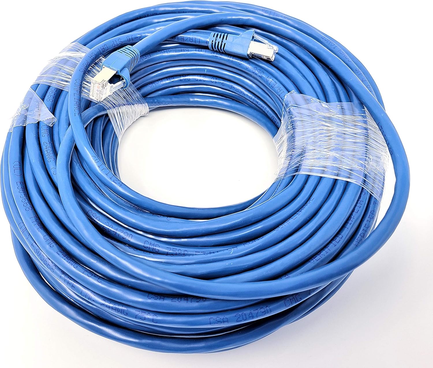 Cable de conexión CAT 6A 10G blindado (STP) de 100 pies, color azul