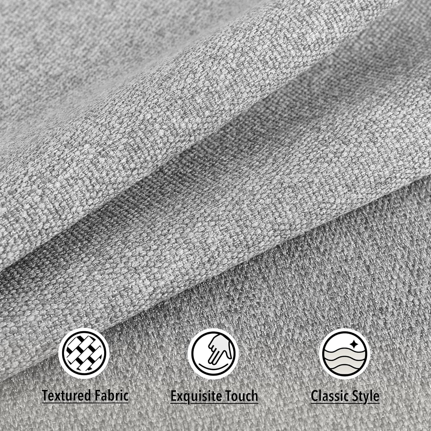 Tromlycs Cojines de silla para sillas de comedor, almohadillas de cocina, paquete de 4 asientos de habitación para interiores en forma de U,