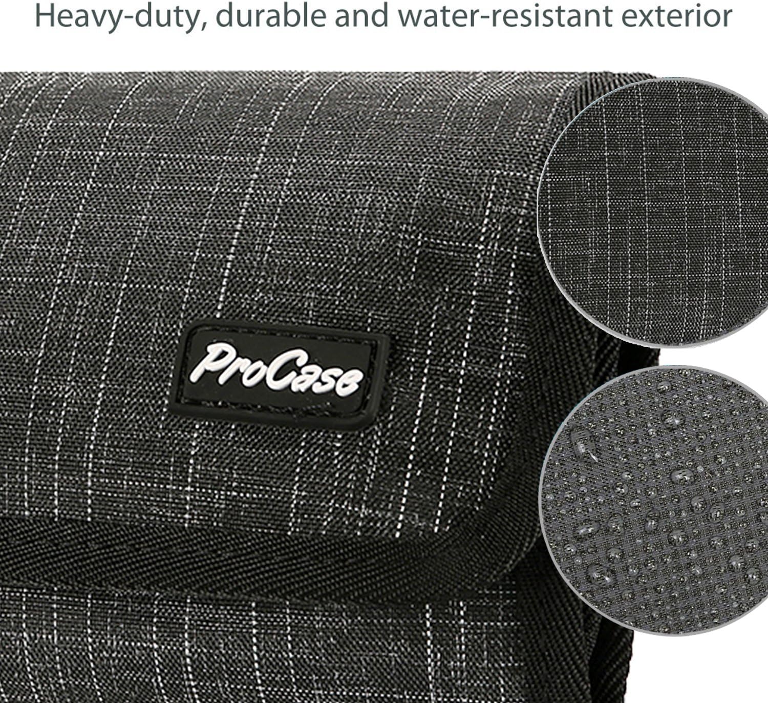 ProCase – Organizador para viaje de equipo. Bolsa para organizar los accesorios electrónicos. Estuche de viaje para ordenar los cables. Botiquín y
