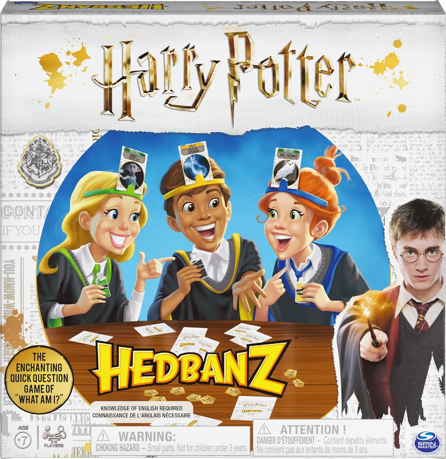 Spin Master Games 6053517 HedBanz Harry Potter – Juego de fiesta para niños, multicolor