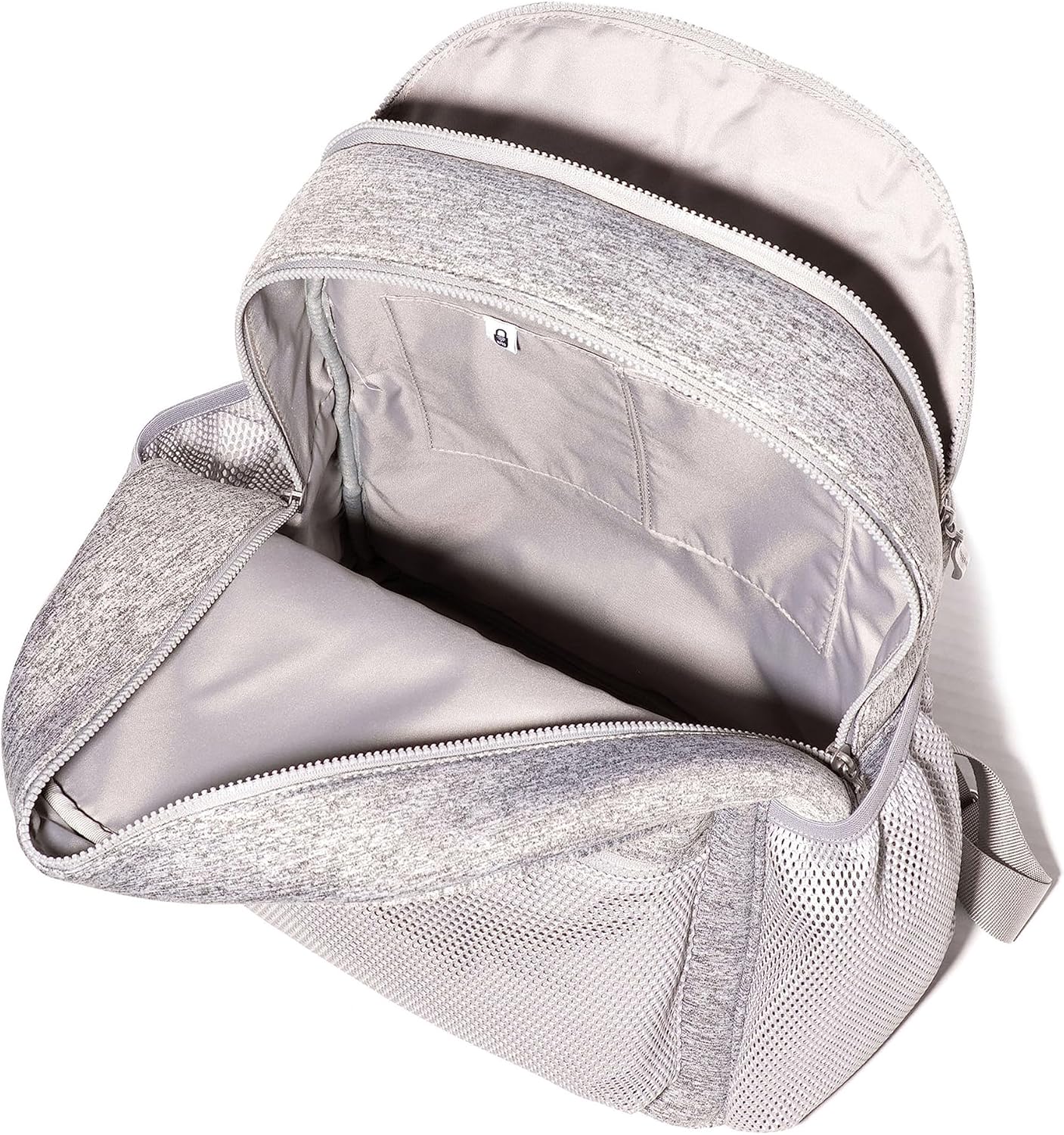 Baggallini Mochila para laptop On The Go para mujer, Neopreno gris jaspeado