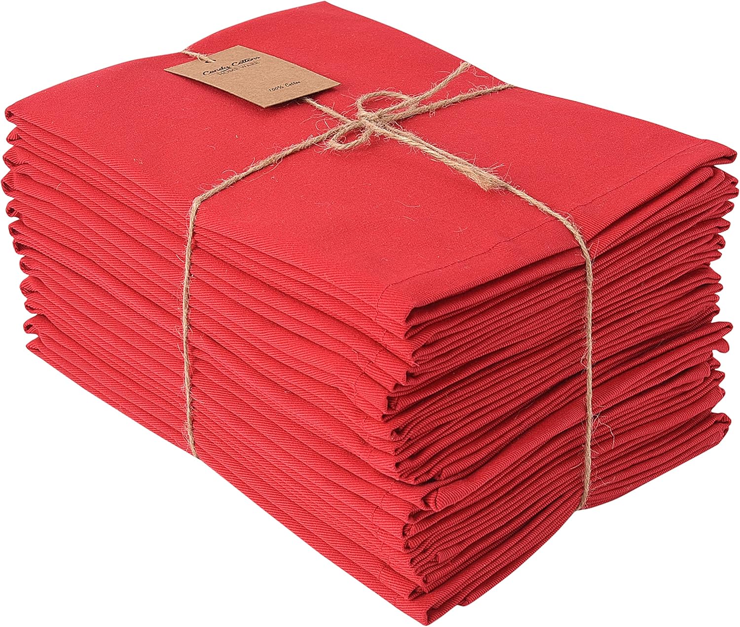 Candy Cottons Viva – Servilletas de cena 100% algodón, servilletas magenta (paquete de 12-18 x 18 pulgadas), servilletas de algodón suaves y