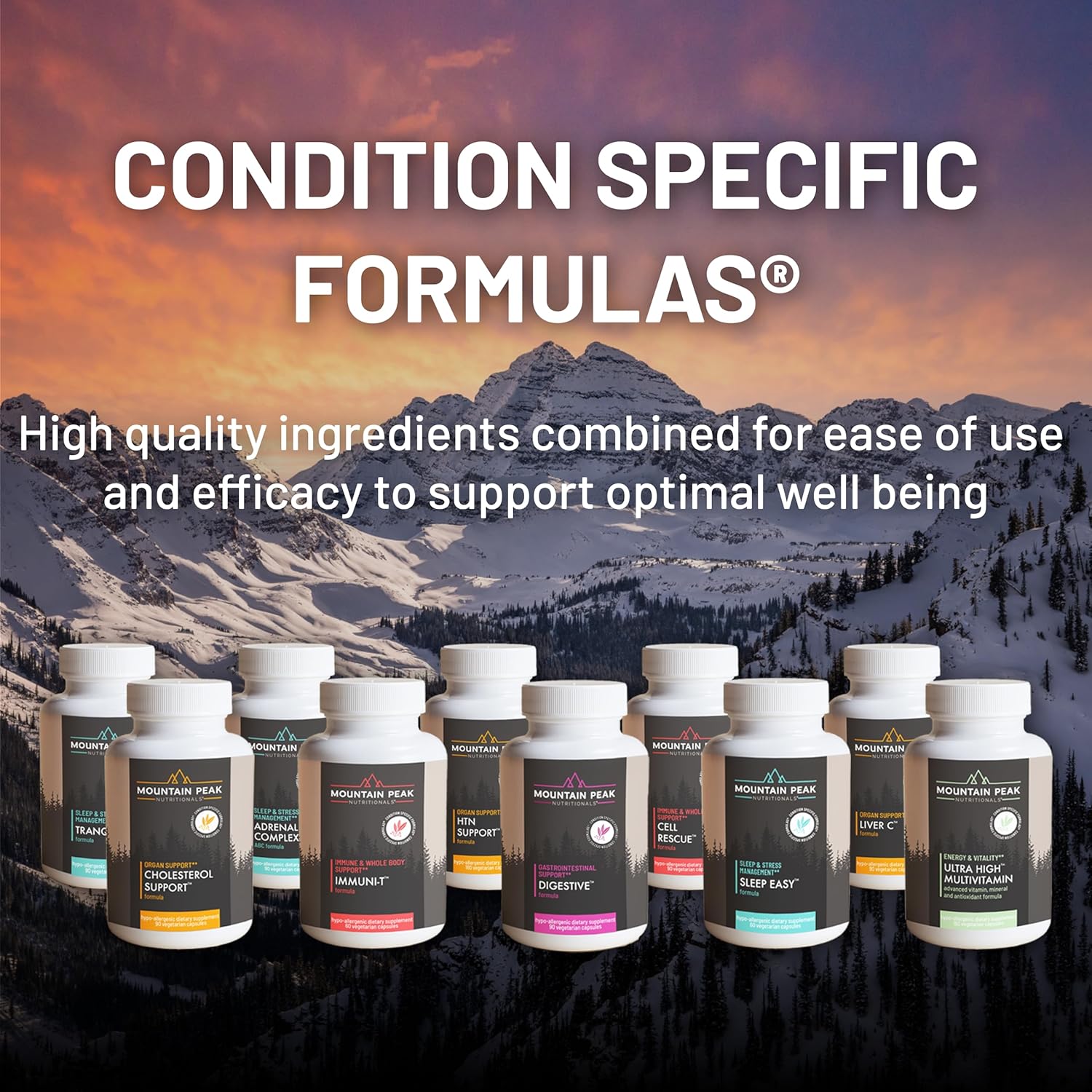 Mountain Peak Nutritionals Ultimate Sleep Bundle – Tranquility & Sleep Easy – Promueve un estado de ánimo tranquilo y relajado para un mejor