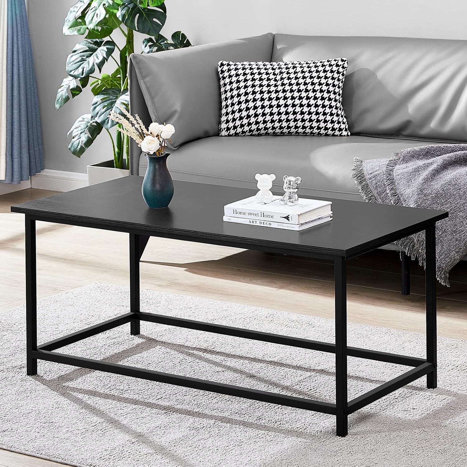 SAYGOER Colección de ahorro 1 mesa auxiliar rectangular y 1 mesa de centro redonda