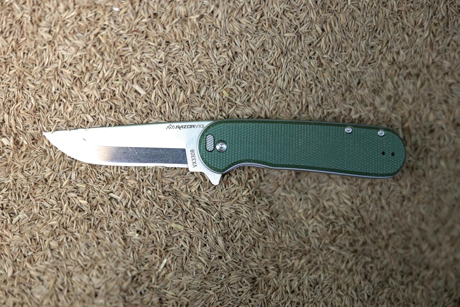 OUTDOOR EDGE RAZOR VX3  Cuchillo de bolsillo plegable EDC de hoja reemplazable  Hoja de 3 pulgadas, rodamientos de bolas, mango de acero inoxidable