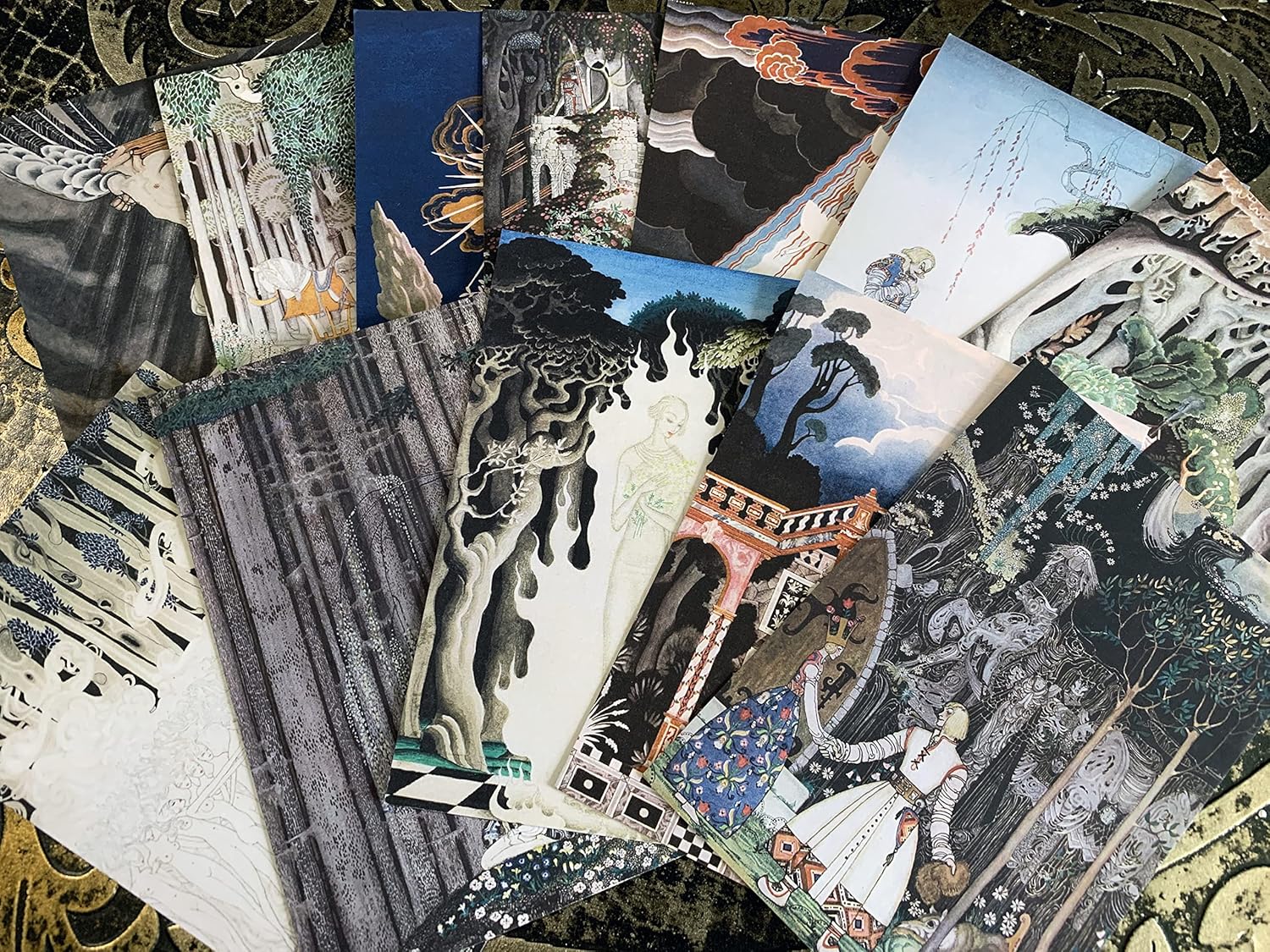 Fairytales by Kay Nielsen, PostcardGreeting Card Set, Exclusively Designed, 6 Designs, 12 Cards