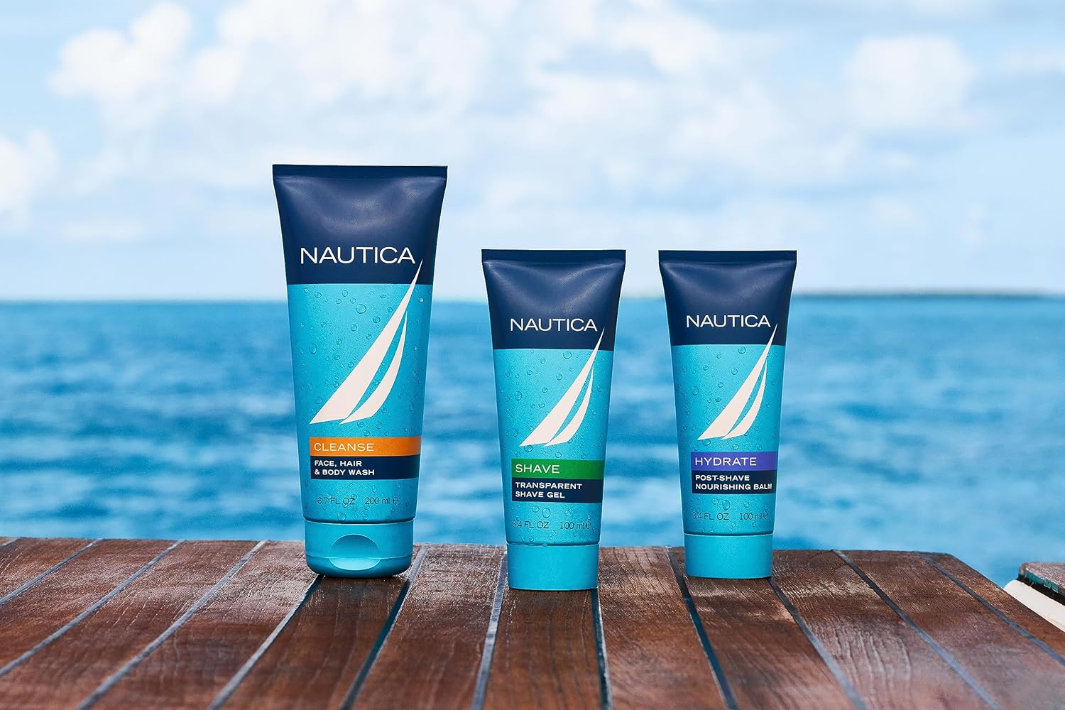 Nautica Grooming – Juego de regalo navideño de 3 piezas para hombre