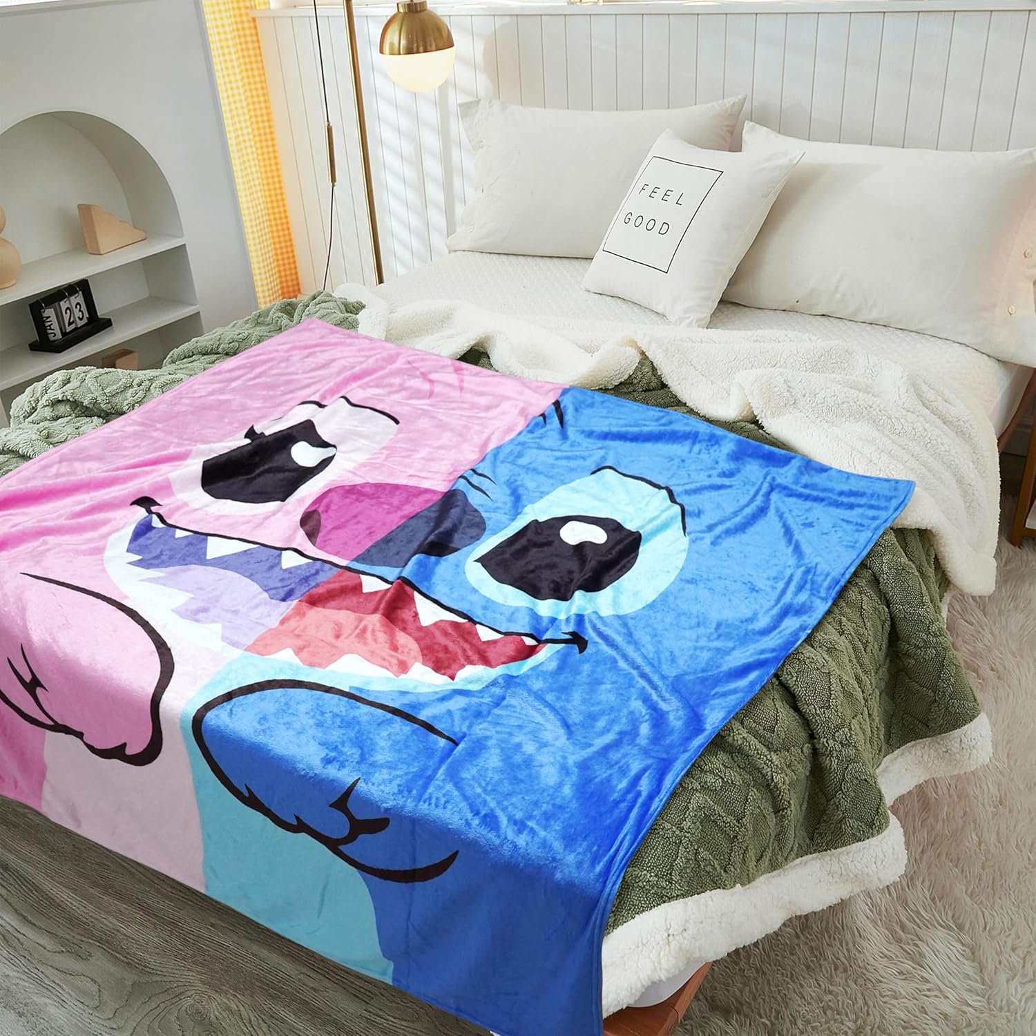 Manta para todas las estaciones, regalo de franela polar súper suave, cálida y acogedora para sofá, cama, sofá, manta de viaje, cumpleaños, 50 x 60