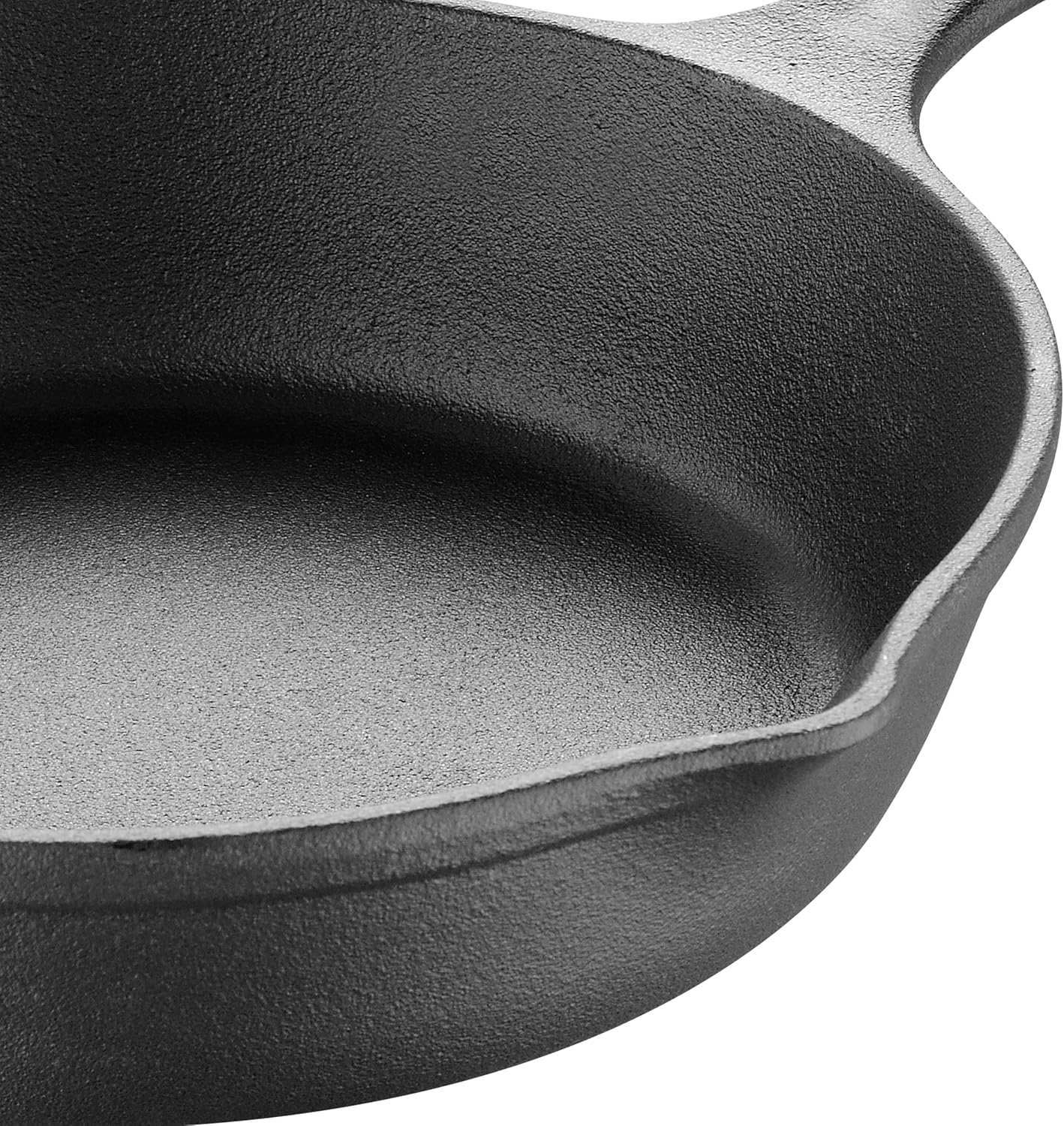 MasterPRO Sartén de hierro fundido pre-sazonado  Sartén para cocinar, saltear y freír para uso en interiores y exteriores  Parrilla de barbacoa,