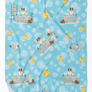 Caroline’s Treasures WDK5816BTLG Border Collie – Toalla de baño grande para bañera, color rojo y blanco Caroline’s Treasures WDK5816BTLG Border Collie – Toalla de baño grande para bañera, color rojo y blanco