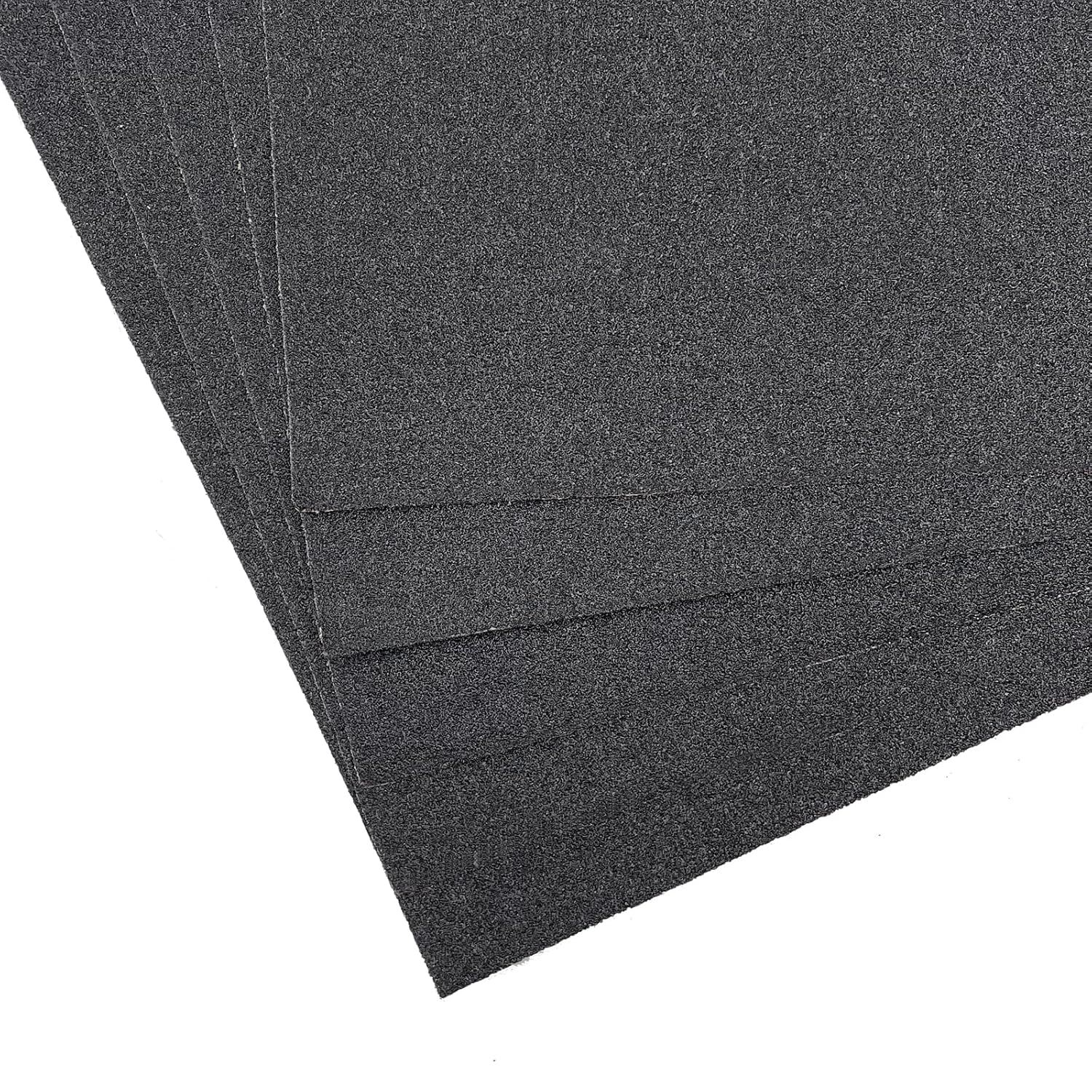 9 x 11 pulgadas, 15 piezas de papel de lija húmedo y seco, papel de arena abrasivo impermeable de grano 80, hojas de papel de lija de carburo de