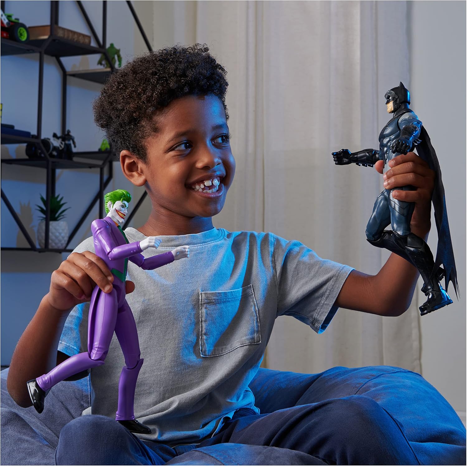 DC Comics Batman – Joker Figurine Joker 30 CM – Univers Figurine Joker Articulée De 11.8 in – Jouet à collectionner – Jouet Enfant 3 Ans et +
