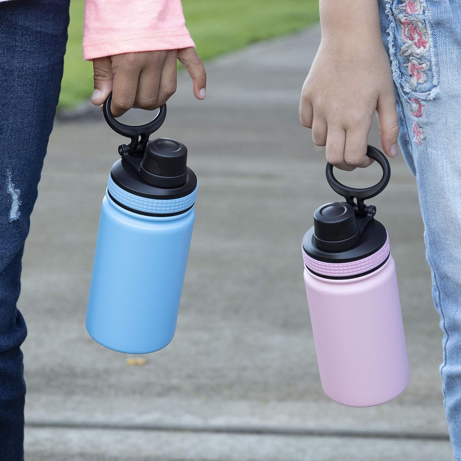 MIRA Botellas de agua de boca ancha con tapa de boquilla, compatibles con múltiples tamaños de botella MIRA Sierra 12 onzas, 24 onzas, 32 onzas y 40