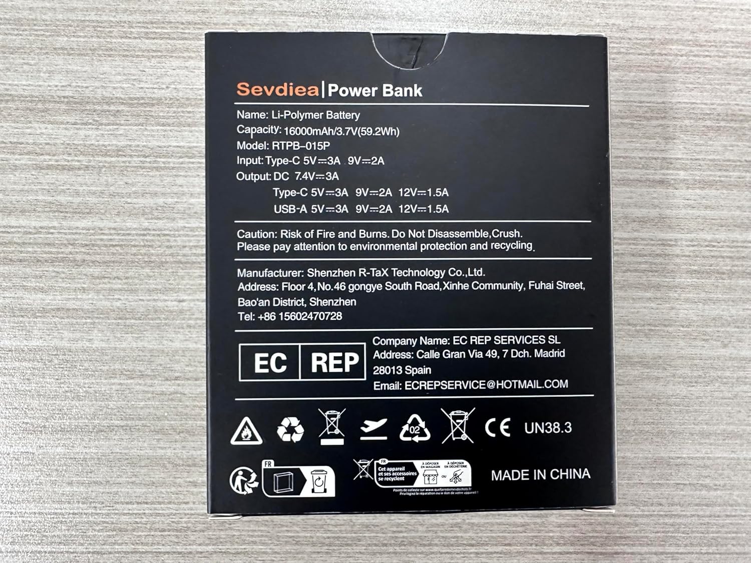 Chaleco calefactable, batería de 7,4 V, 16000 mAh, batería para chaleco calefactable, pantalla LCD, batería externa para chaleco calefactable con