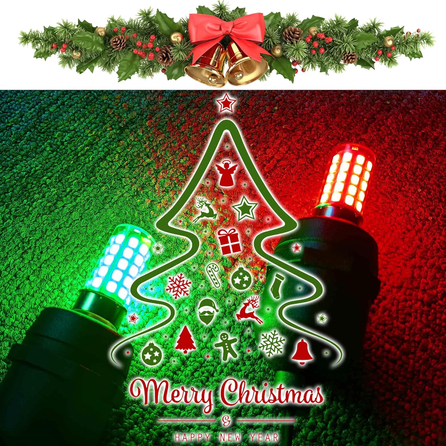 ALIDE Bombilla LED E12 de luz roja, 4 W (equivalente a 40 vatios), base pequeña E12 C7 T6, bombilla LED roja para Navidad, festividades, festivales,