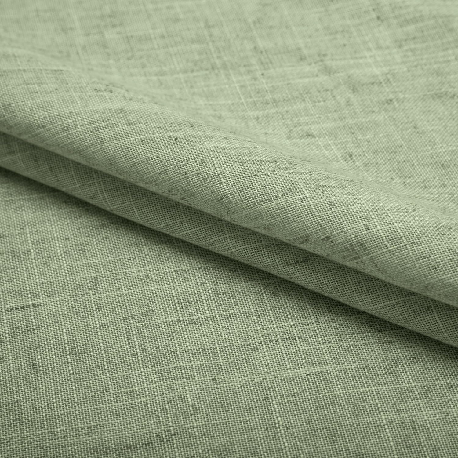 Pitalk Cortinas color verde salvia claro de 90 pulgadas de largo para dormitorio, 2 paneles con ojales, filtrantes de luz, semitransparentes, de