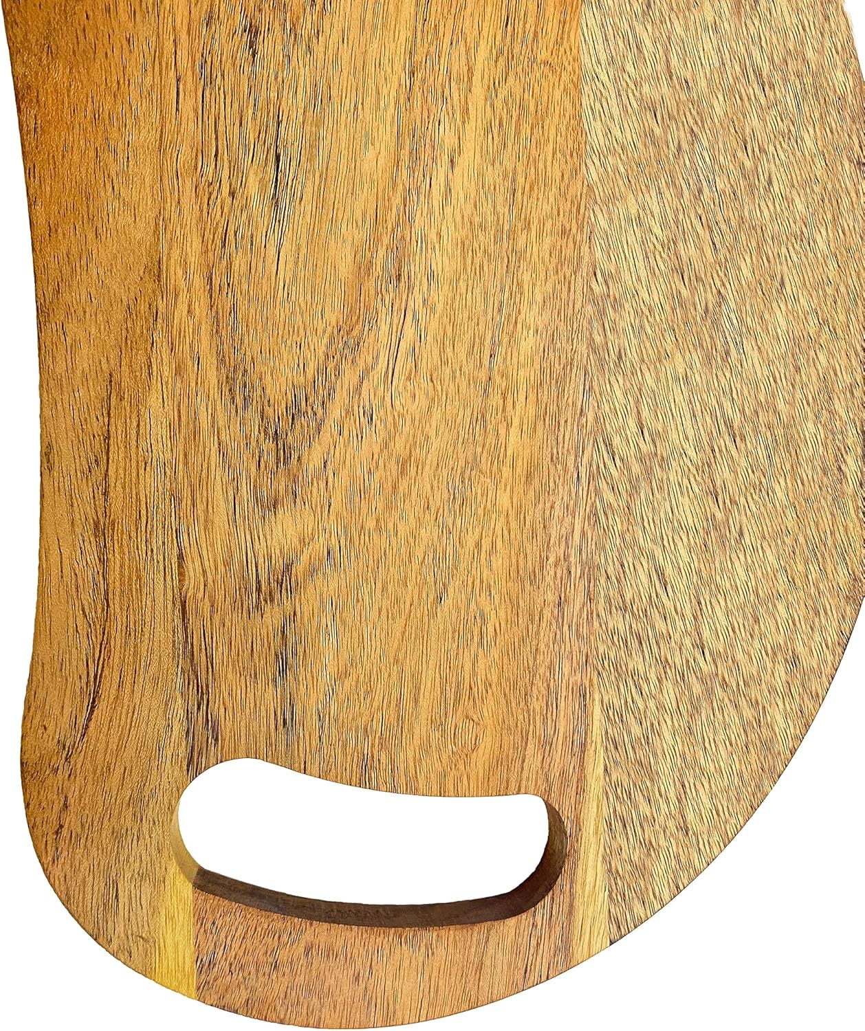 Divertida tabla de cortar de madera con forma de gato para cocina con asa, 8 pulgadas de largo x 15.25 pulgadas de ancho, tabla de servir de