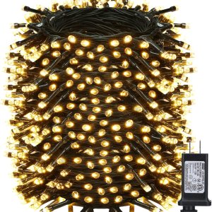 Toodour Luces de Navidad para exteriores, 213 pies, 600 luces LED de Navidad, 8 modos, temporizador, luces parpadeantes de Navidad impermeables para Toodour Luces de Navidad para exteriores, 213 pies, 600 luces LED de Navidad, 8 modos, temporizador, luces parpadeantes de Navidad impermeables para