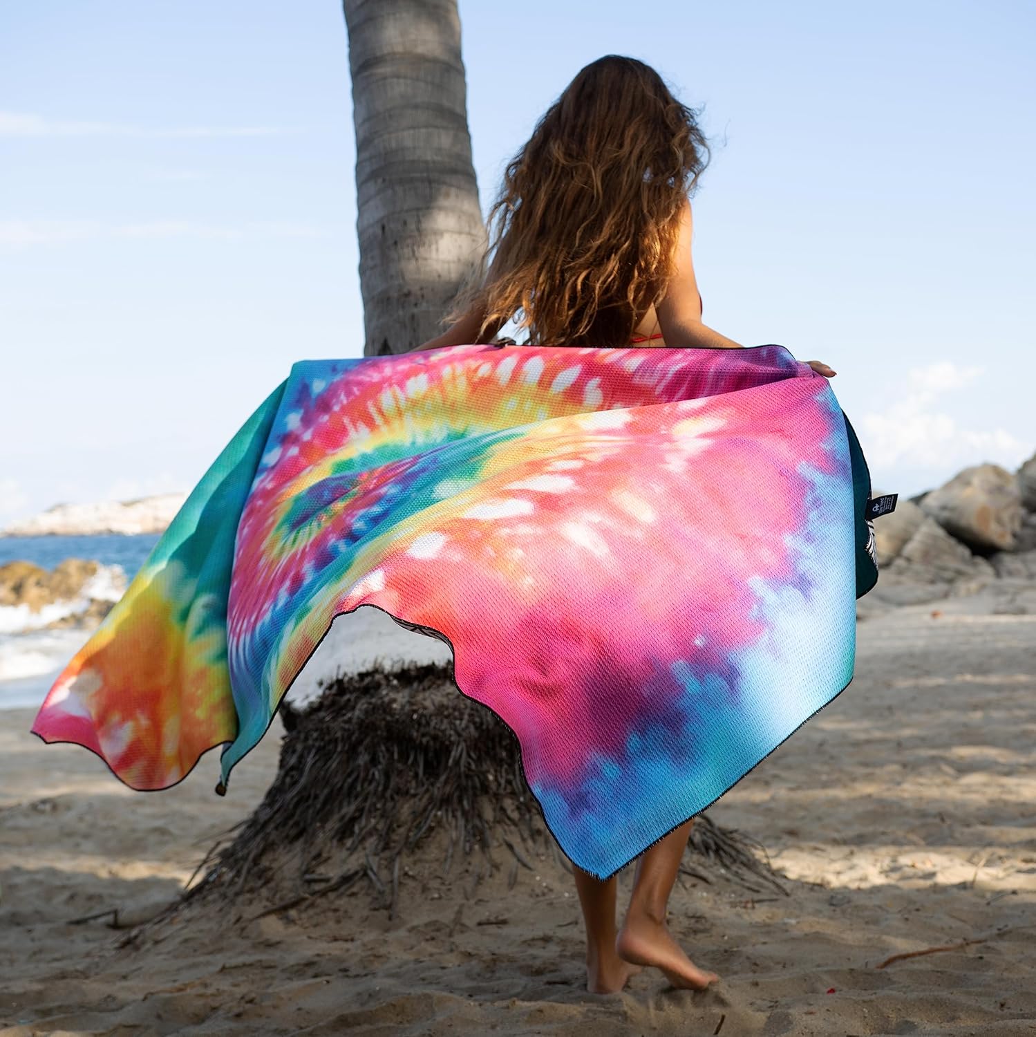 Elite Trend Toalla de playa XL para viajes  Waffle (350GSM) Extra grande 78 x 35 pulgadas con bolsa  Microfibra ligera, compacta, suave, de secado