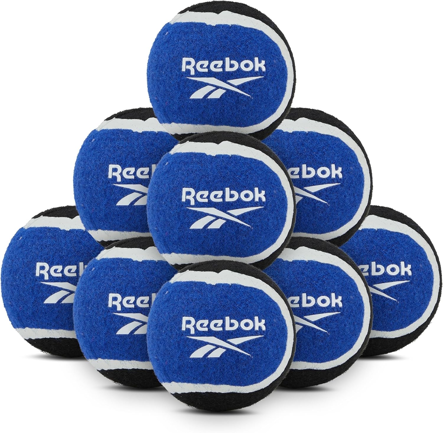 Reebok Pelotas de tenis para perros, paquete de 12 pelotas de tenis para perros para jugar al aire libre, grandes pelotas de tenis para perros para