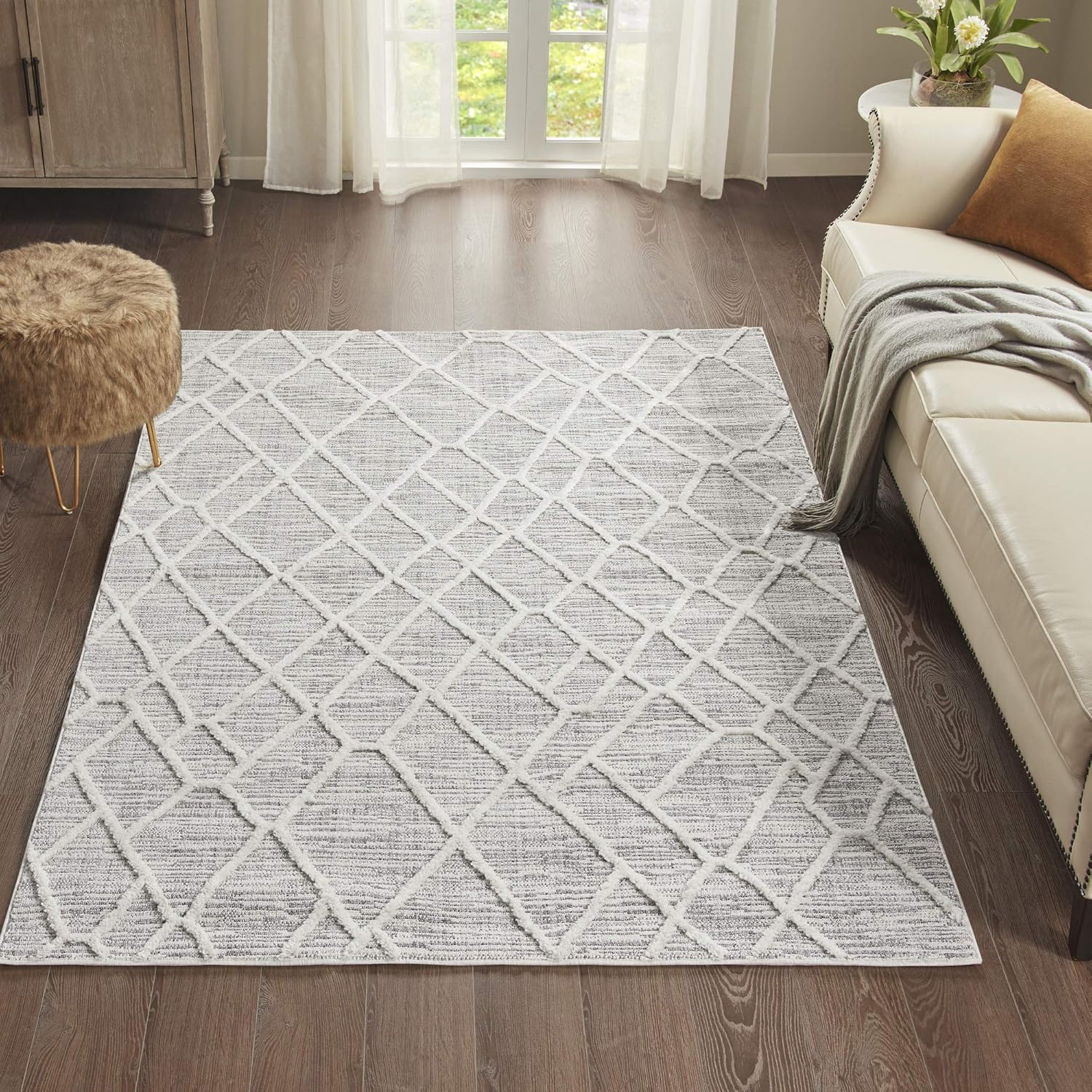 Madison Park Ashley – Alfombras turcas tejidas para sala de estar, comedor interior, decoración moderna del hogar, alfombras ultrasuaves para