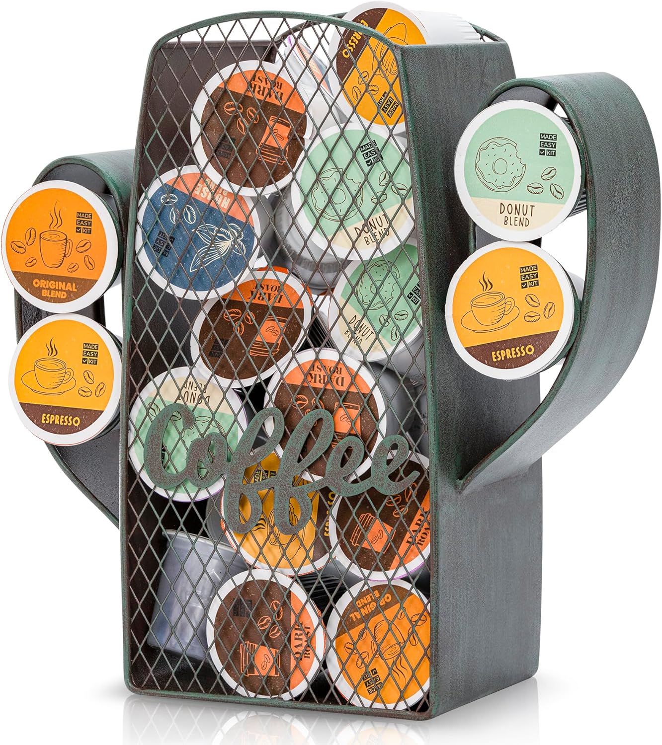Made Easy Kit Organizador de cápsulas de café, decoración funcional de la barra de café para el hogar, accesorios de almacenamiento de encimera de