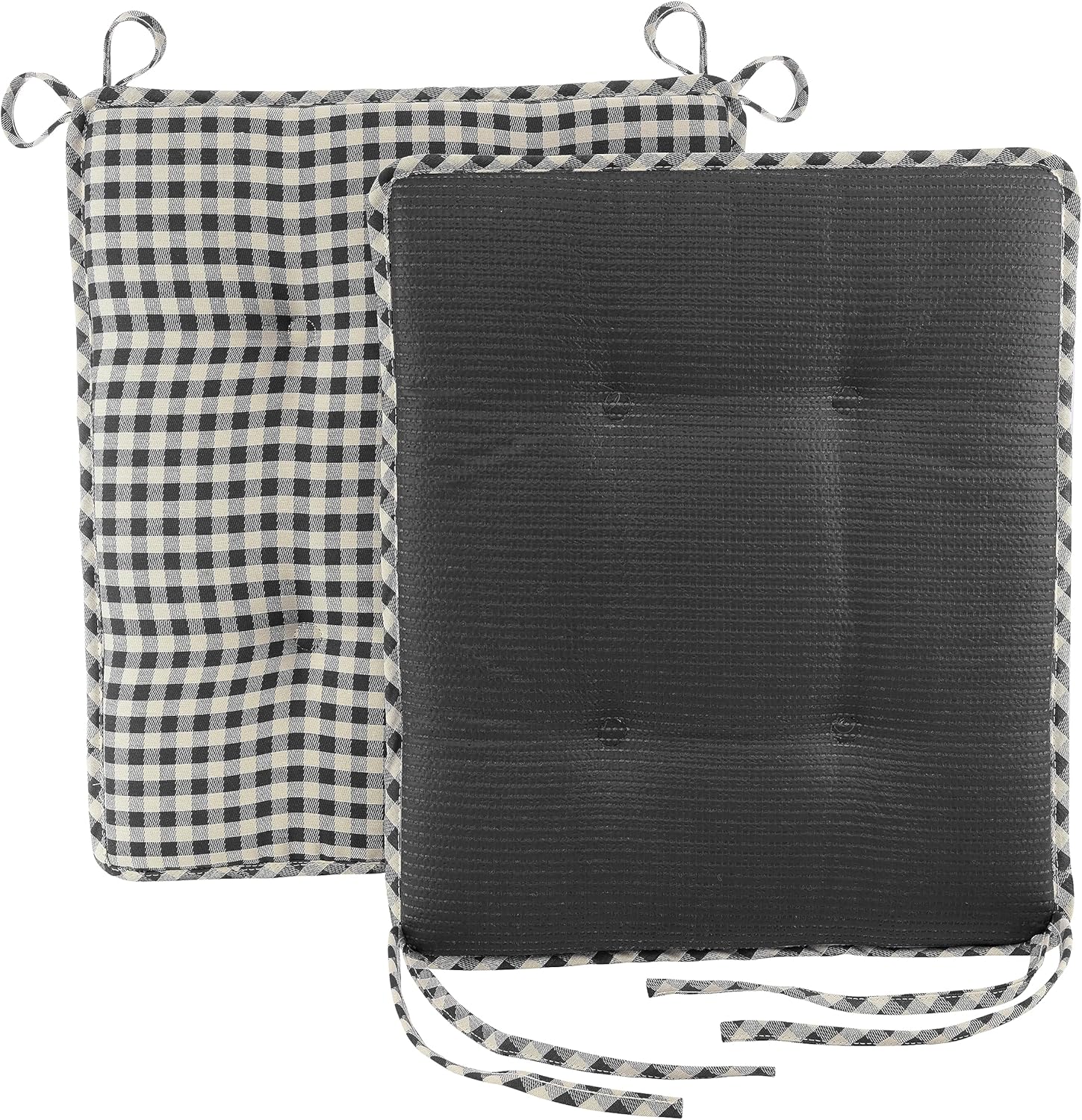Klear Vu Juego de cojines para sillas mecedoras para porche al aire libre, adecuados para balancines de sala de estar, elegantes almohadillas de