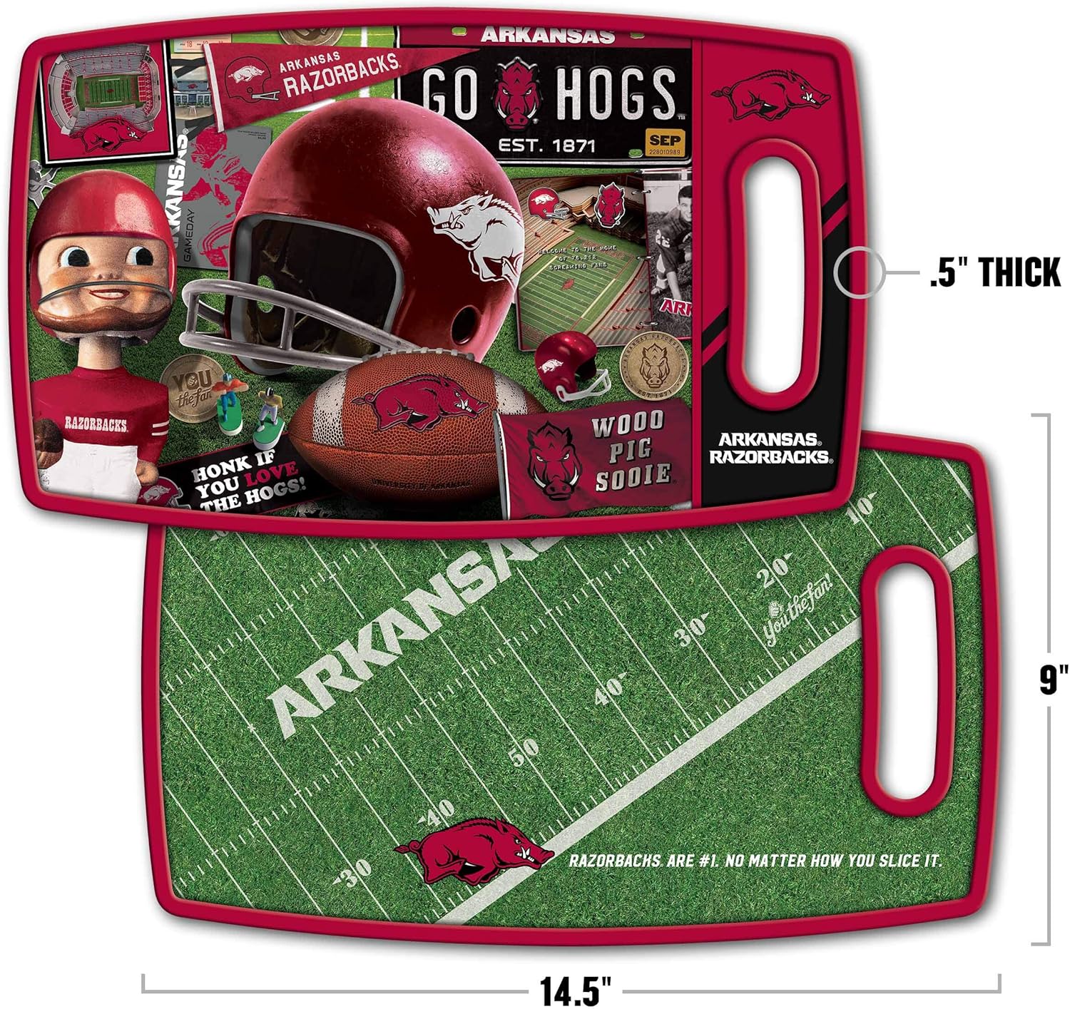 YouTheFan NCAA Retro Series Tabla de cortar