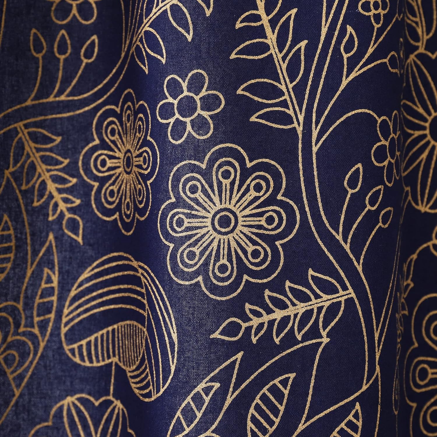 Popular Handicrafts India Hippie Mandala Bohemia Hermoso Bosquejo Cortina Cortina Dormitorio Sala Balcón Cenefa Paneles Azul Oro