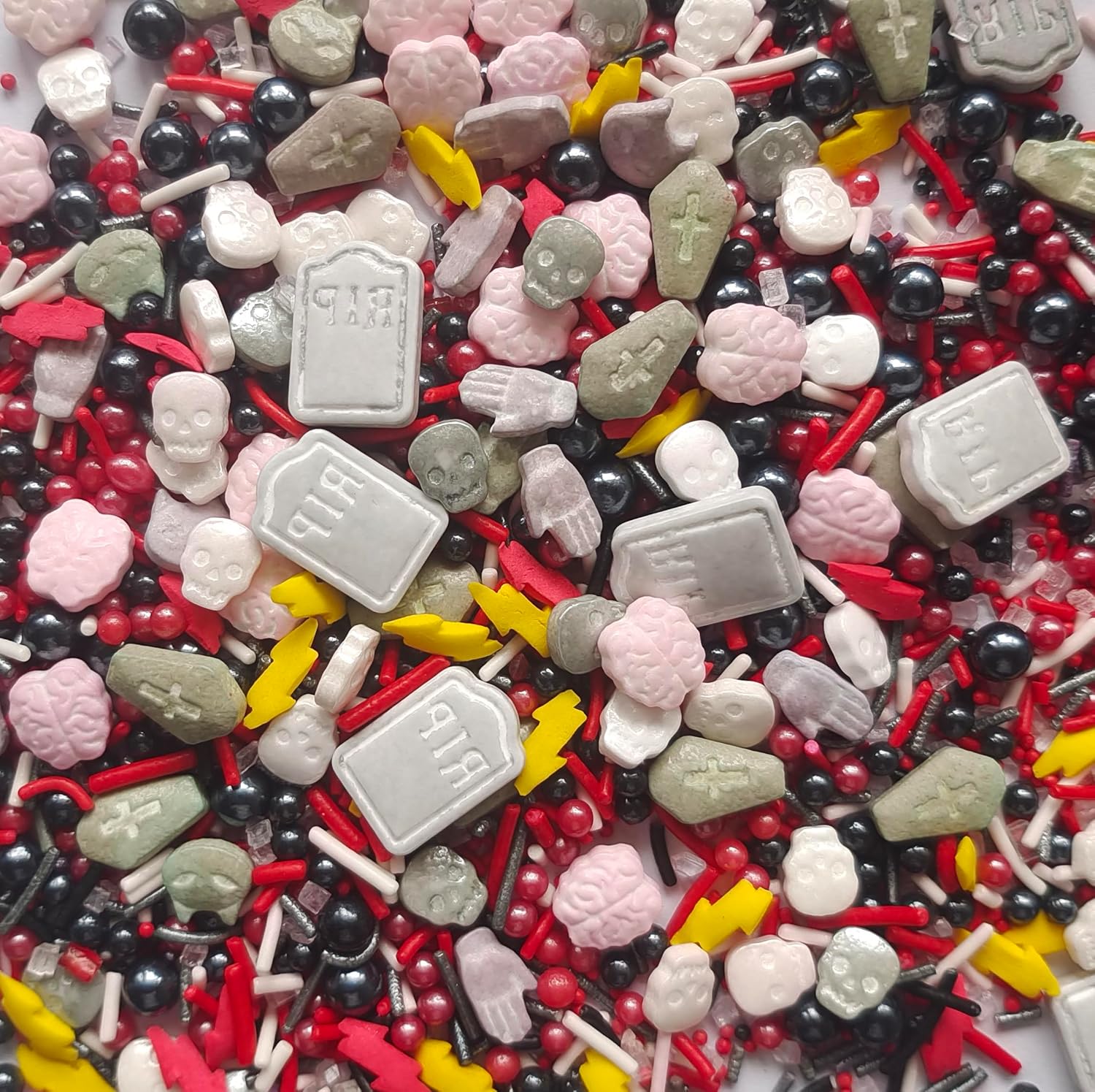 1 botella de chispas comestibles para mezclar relámpagos y palmas de 3.53 onzas  Gránulos comestibles para cupcakes para decorar tartas  Decoración