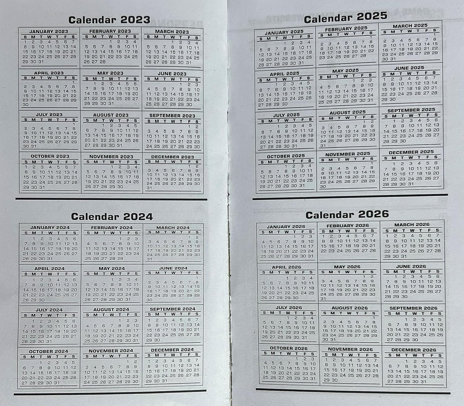 Agenda semanal de bolsillo de negocios 2024, calendario, libro de citas (rojo)