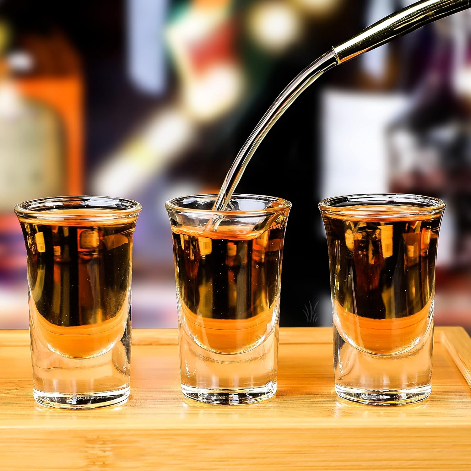 SuproBarware Juego de vasos de chupito transparentes de 24 a 1.2 onzas líquidas con base pesada, vasos de chupito de roca a granel para cócteles,