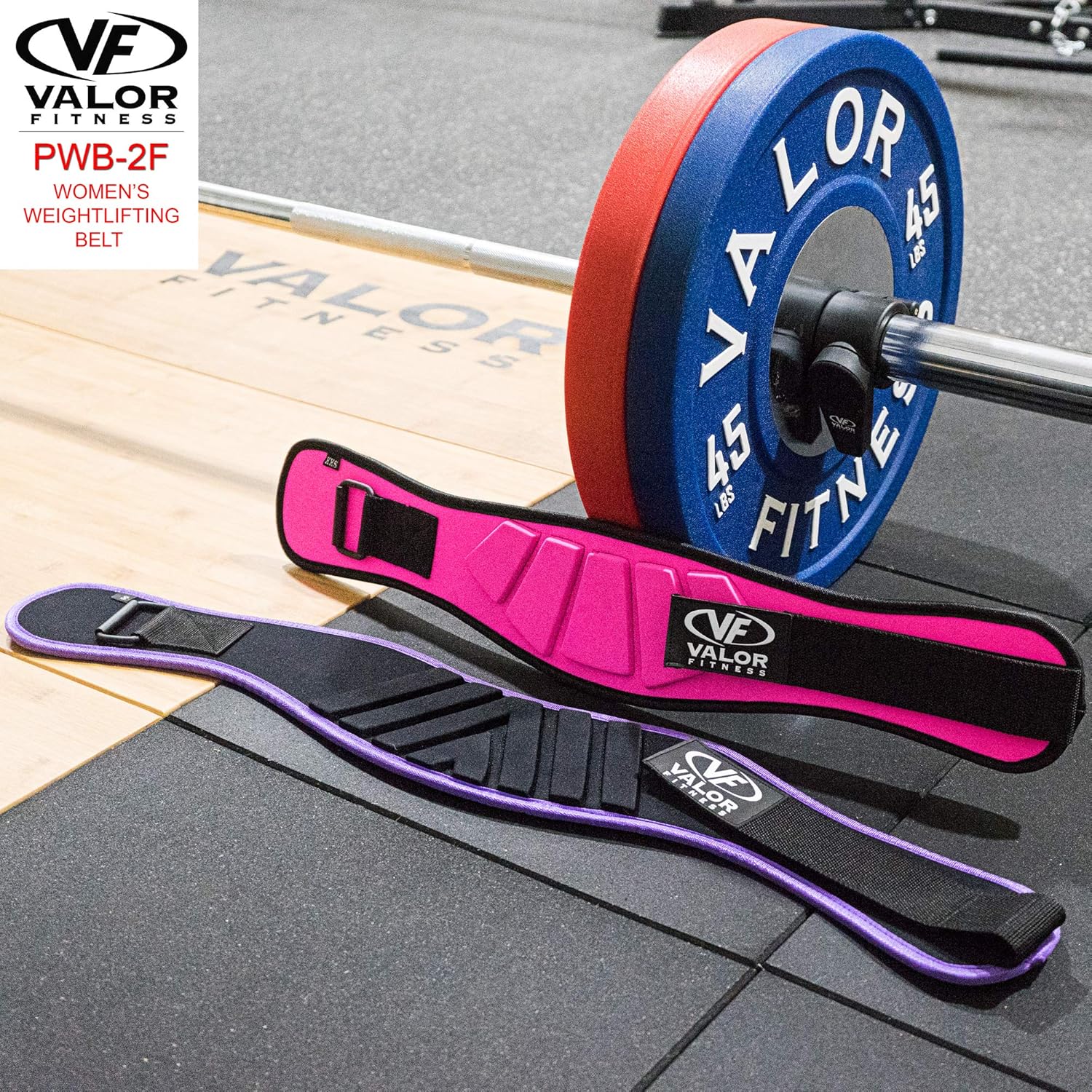 Valor Fitness PWB – Cinturón de levantamiento de pesas para mujer, soporte de espalda y protección contra lesiones para entrenamiento cruzado,
