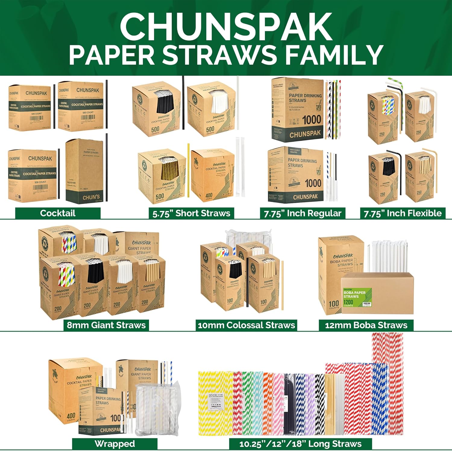 Pajitas de papel corto desechables de papel kraft marrón de 5.75 pulgadas y pajitas para agitar, para el hogar, bares y restaurantes