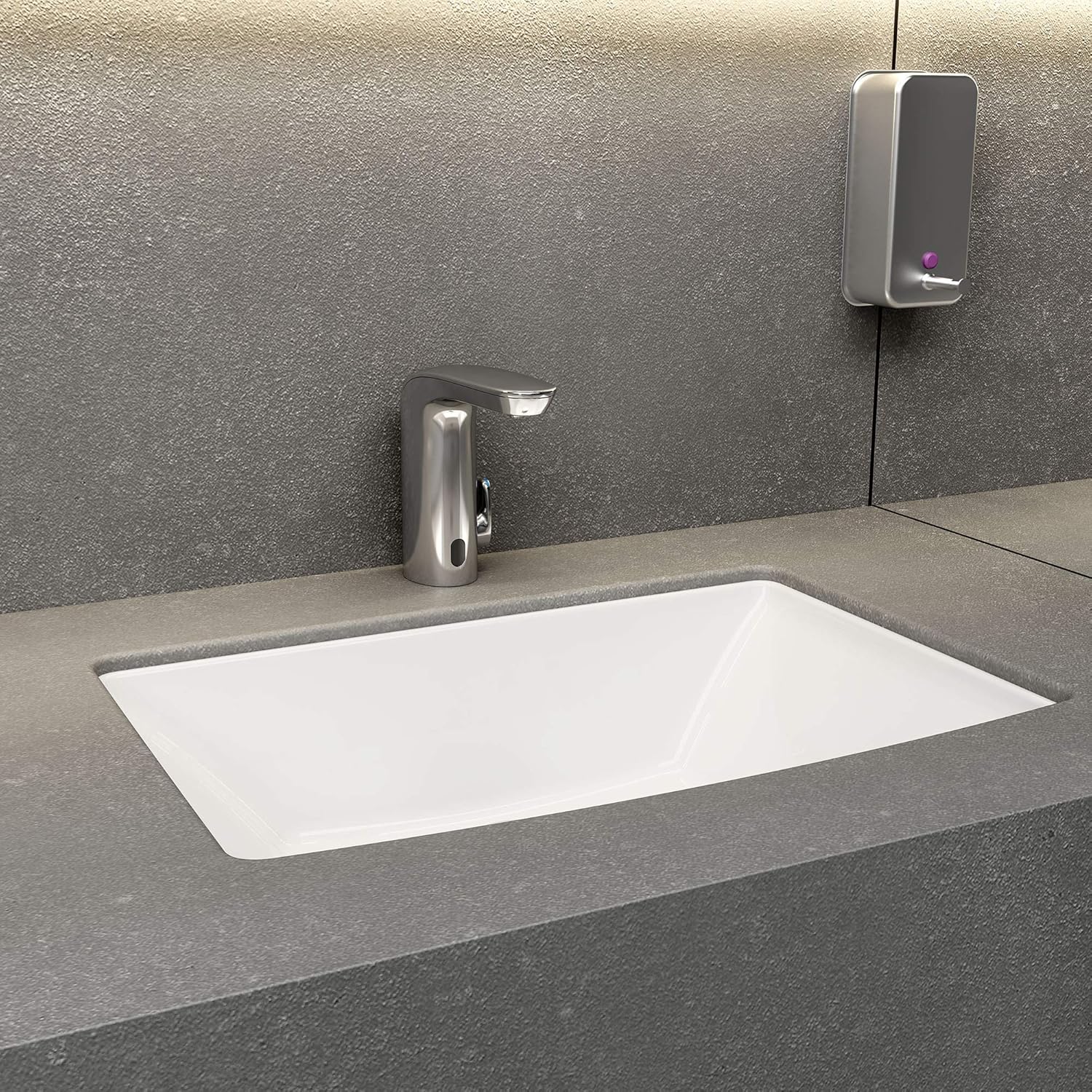 American Standard 7755215.002 NextGen Selectronic Grifo integrado con mezcla sobre la cubierta, 1.5 gpm, cromo pulido