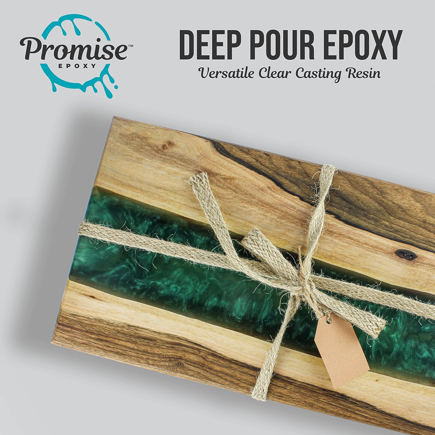 Resina epoxi Deep Pour Promise, kit de 3 cuartos de galón para mesas de río, piezas de fundición artísticas y proyectos de bricolaje  Resina
