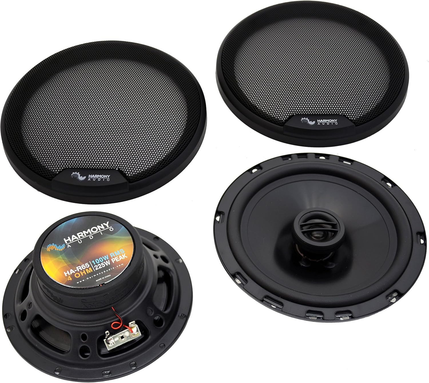 Harmony Audio HA-R65 Compatible con Chevy Avalanche 2002-2006 Rhythm Series 6.5″ 300W Altavoces y parrillas, HA-R5 Rhythm Series 5.25″ 225W