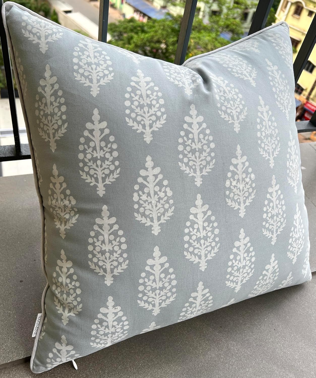 Funda de almohada decorativa cuadrada con estampado de bloques  sofá, silla, sofá, sala de estar, dormitorio, decoración del hogar de granja, huevo
