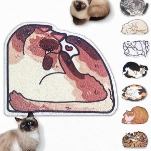 Lukamoo Bonita alfombra de arena para gatos (32 x 24 pulgadas), extra grande y XL, para arena para gatos y bonita caja de arena para gatos, Lukamoo Bonita alfombra de arena para gatos (32 x 24 pulgadas), extra grande y XL, para arena para gatos y bonita caja de arena para gatos,