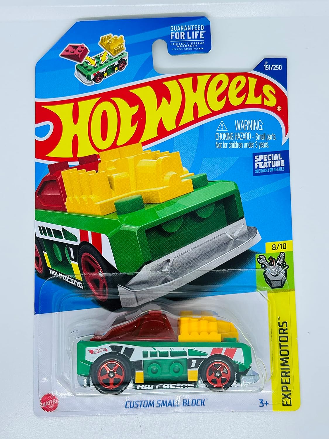 Hot Wheels 2022 – Bloque pequeño personalizado – Verde – Experimotors 810