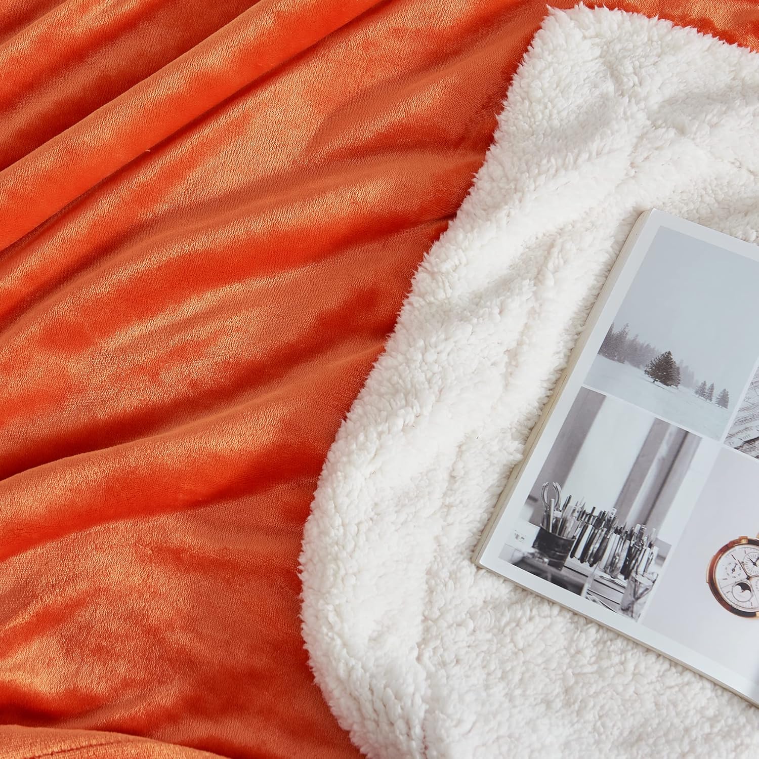 RYB HOME – Manta de vellón Sherpa reversible, ultralujosa, suave como terciopelo, mullida y acogedora, ideal para regalar en cumpleaños, el Día de