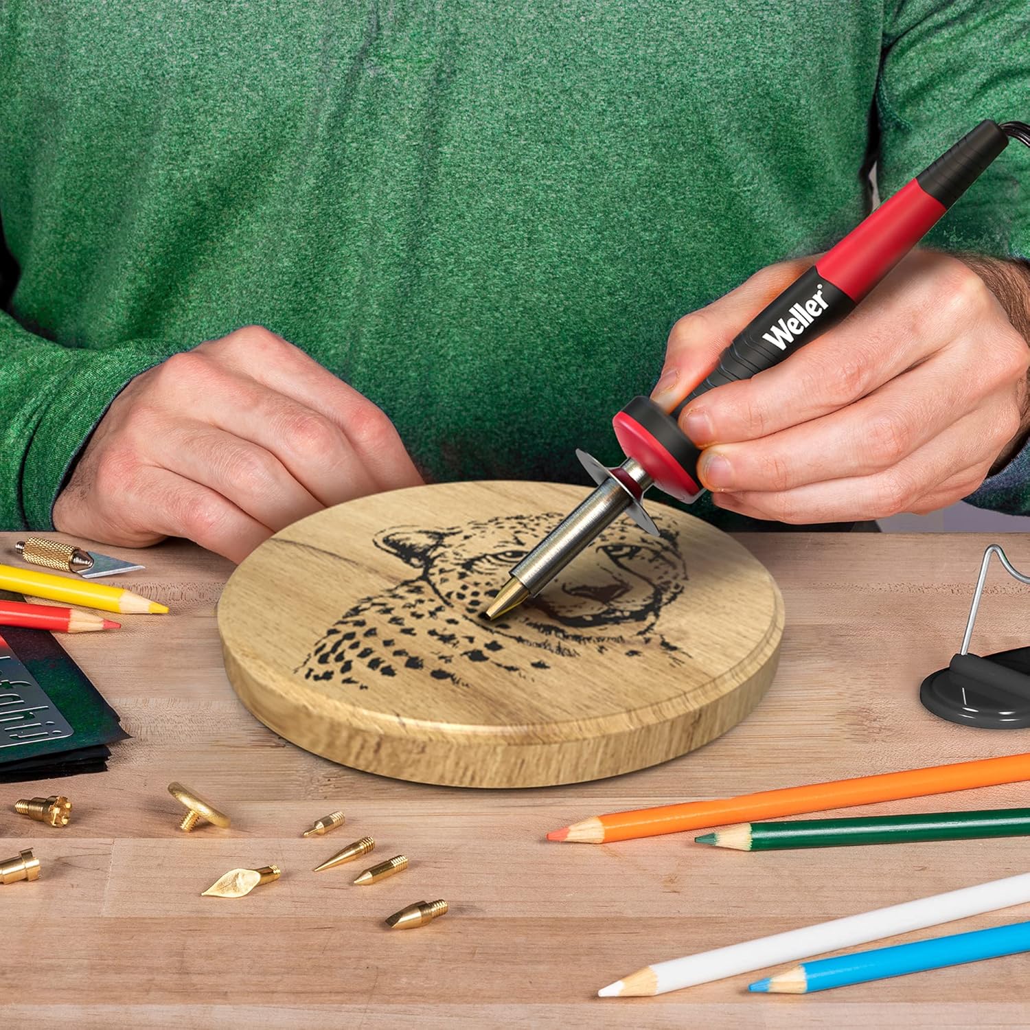 Weller Crea tu propio kit de proyecto de quema de madera, 28 piezas – WLPROWB128A