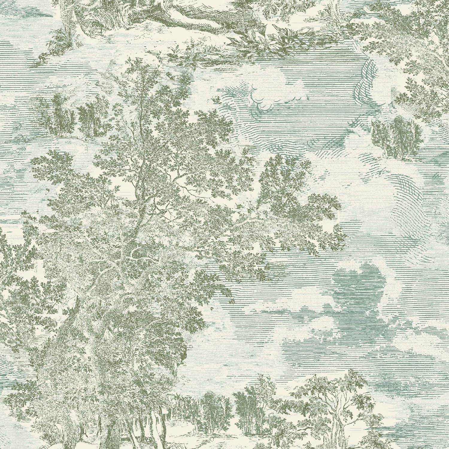 Papel tapiz autoadhesivo para dormitorio, tocador, cocina, autoadhesivo, vinilo, cobertura de 30.75 pies cuadrados (colección de escenas serenas,
