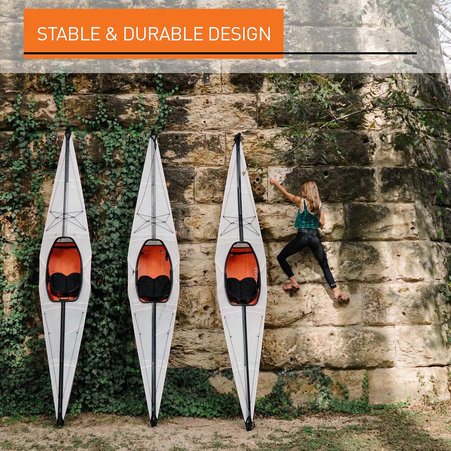 Oru Kayak Kayak Bay ST plegable  Estable, duradero, ligero – Kayaks de lago, río y océano, tamaño intermedio (desplegado)