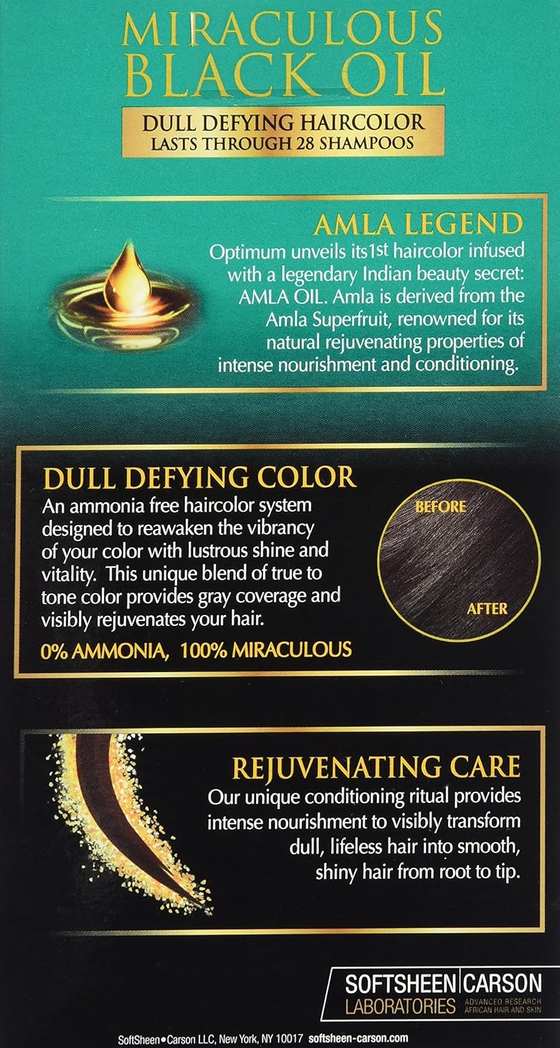 Optimum Care Amla Legend Miraculous Oil – Tinte para el cabello, color marrón oscuro natural