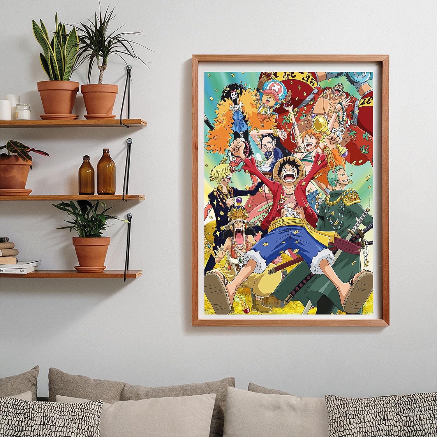 Clementoni – One Piece – Puzzle of 1000 Pieces – Patience and Thinking Game – Portait Size – Net Image – Decoration – 70 x 50 Cm – from 14 Years